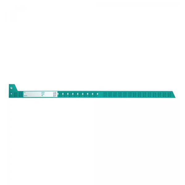 Wristband Blood Secureline Green Adult 150/Case